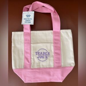 Trader Joe’s Mini Tote Bags - Pastel pink